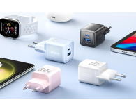 Vention Ładowarka 1x USB-A 1x USB-C GaN 30W biała - 1543396 - zdjęcie 3